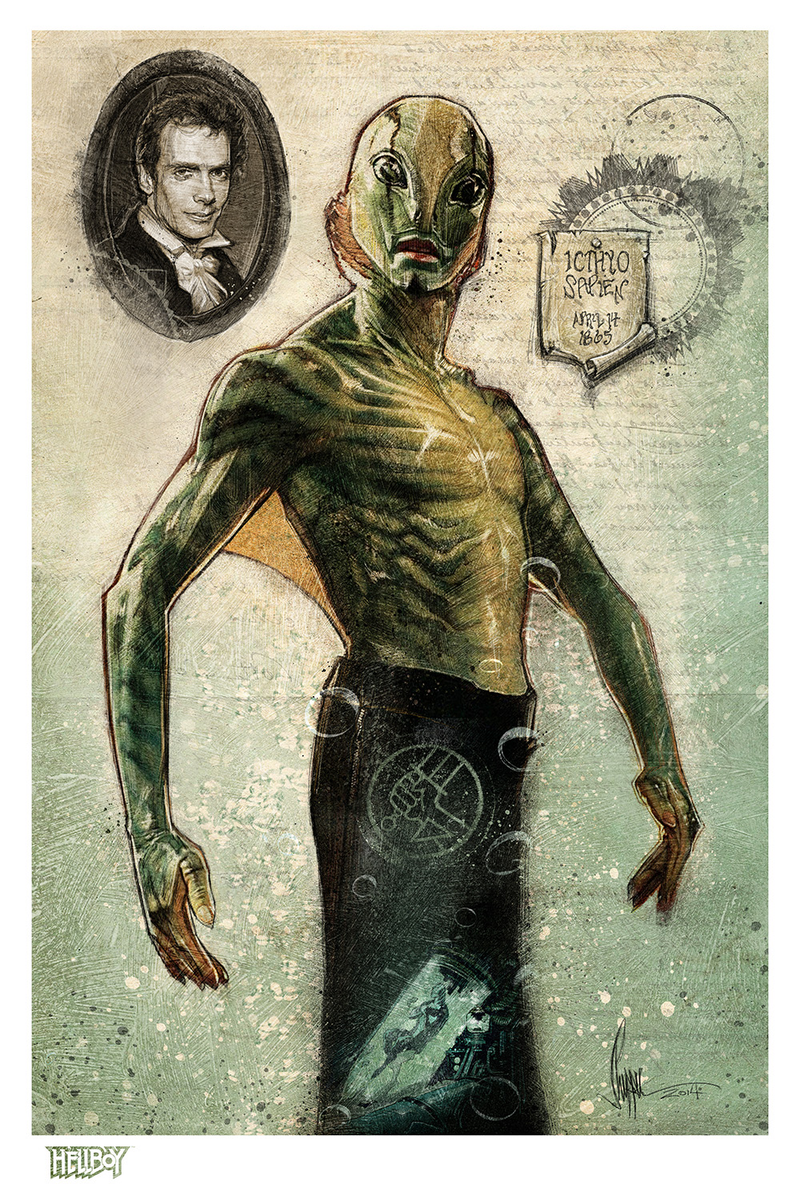 Illustration for article titled Look At The Artwork From This Weekend's Hellboy Anniversary Show